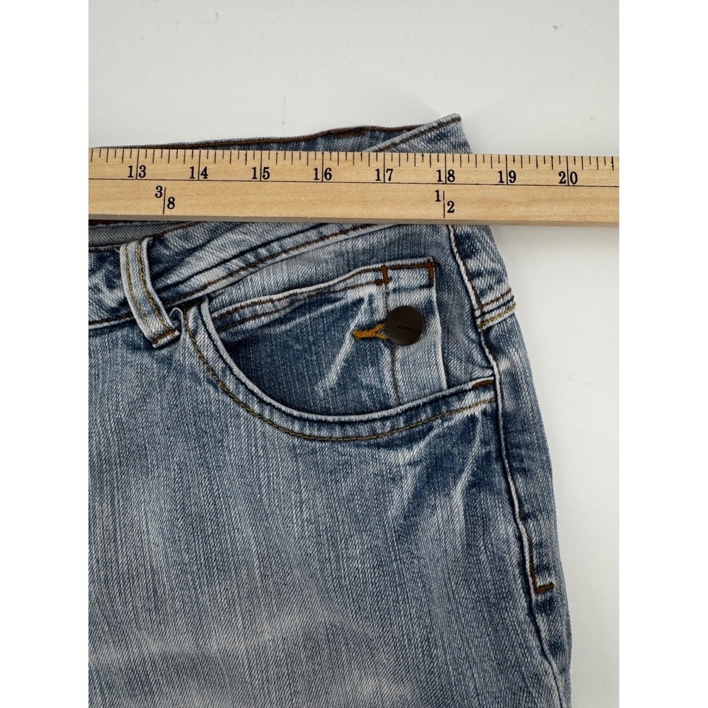 Y2K Venezia Light Wash Denim Capri Jeans Womens Plus 18 Blue Cropped Stretch - Picture 3 of 9